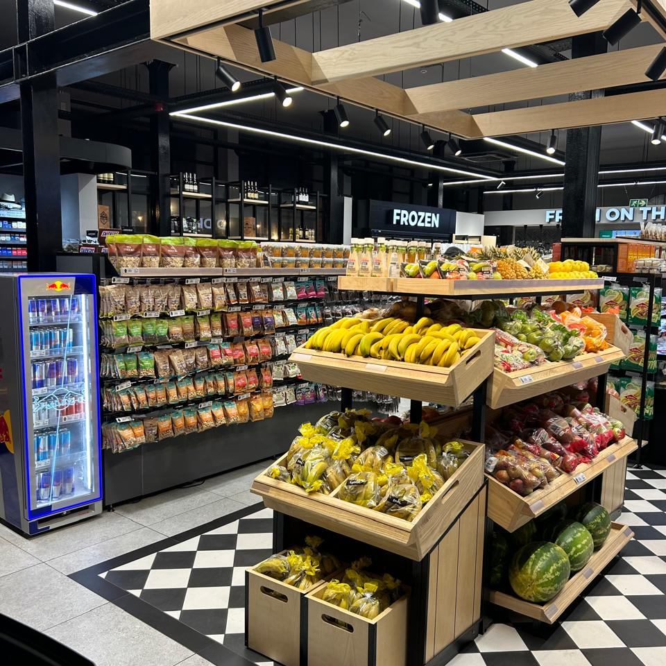 OK Urban supermarket and coffee bar inside Kabeljauws Beach Estate, Jeffreys Bay